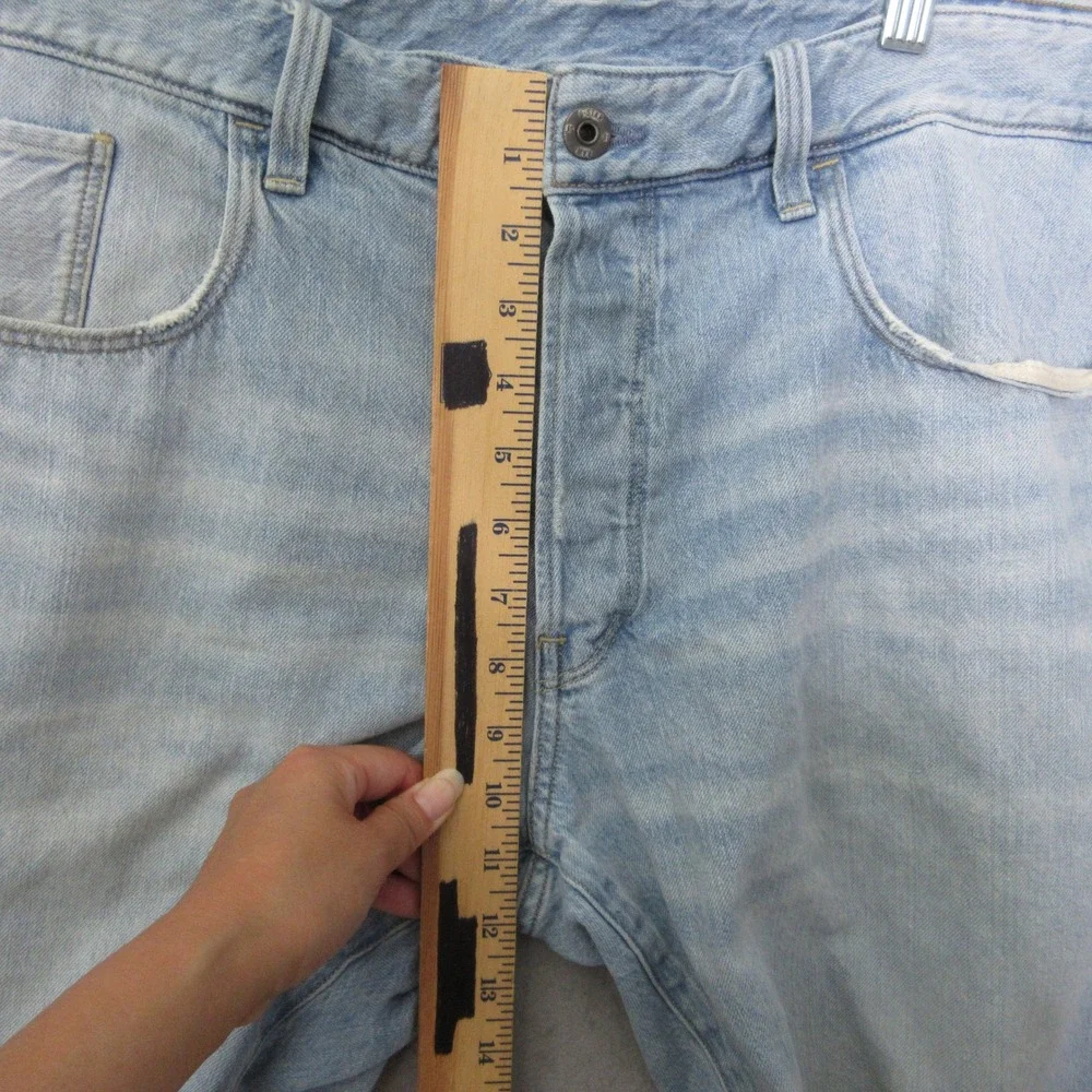 G-Star Raw 3301 Jorts Jean Shorts Men Cut Off Light‎ Wash Button Fly Streetwear